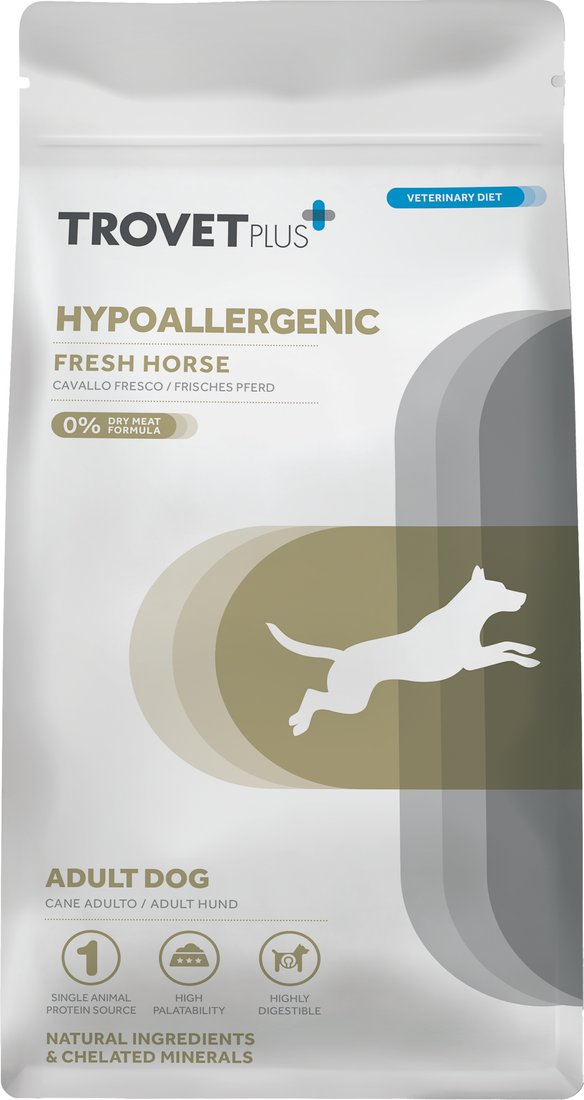 Сухой корм для собак Trovet Plus Adult Dog Hypoallergenic Fresh Horse (3кг)