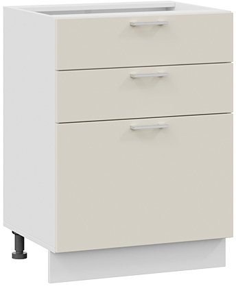 

Шкаф напольный Трия Габриэлла 1Н6Я3 (белый/крем)