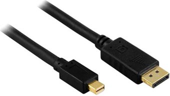 Кабель KS-IS KS-591 DisplayPort - miniDisplayPort (1.8 м, черный)