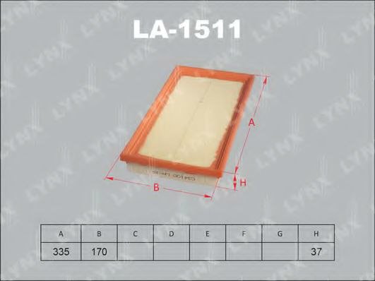 

Воздушный фильтр LynxAuto LA1511