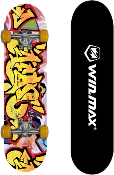 

Скейтборд WIN.MAX WME05015Z1 (graffity yellow)