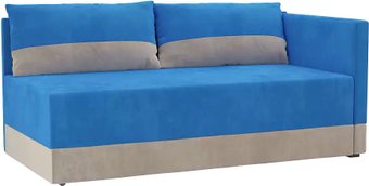 Лига диванов Никас 105192 (правый, голубой/бежевый)