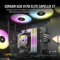 Система жидкостного охлаждения для процессора Corsair iCUE H170i Elite Capellix XT CW-9060071-WW