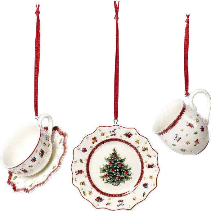

Елочная игрушка Villeroy & Boch Toys Delight Decoration. Сервиз из трех предметов 14-8659-6664