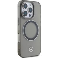 Чехол для телефона Mercedes PC/TPU Transparent with Silver Ring (MagSafe) для iPhone 16 Pro Max MEHMP16X23HUOSK