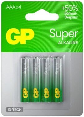 

Батарейка GP Super G-Tech LR03/24AA21-2CRSBC4