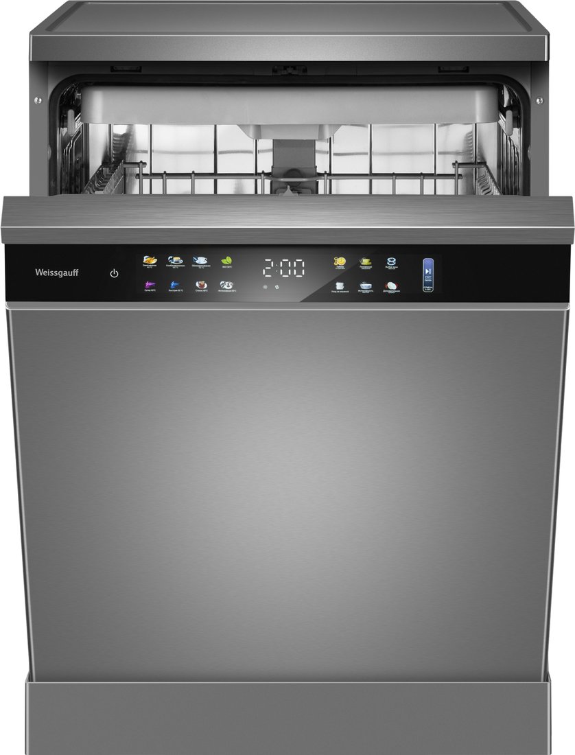 

Отдельностоящая посудомоечная машина Weissgauff DW 6039 Touch Dual Wash Inox