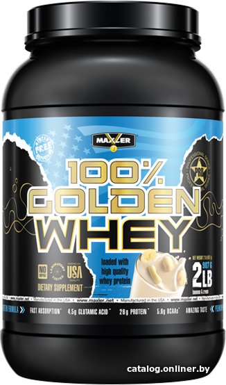 Протеин комплексный Maxler Golden Whey (банановый крем, 908 гр)