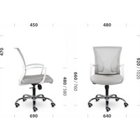 Офисный стул SitUp Butterfly сhrome Chrome (сетка Silver/Silver)