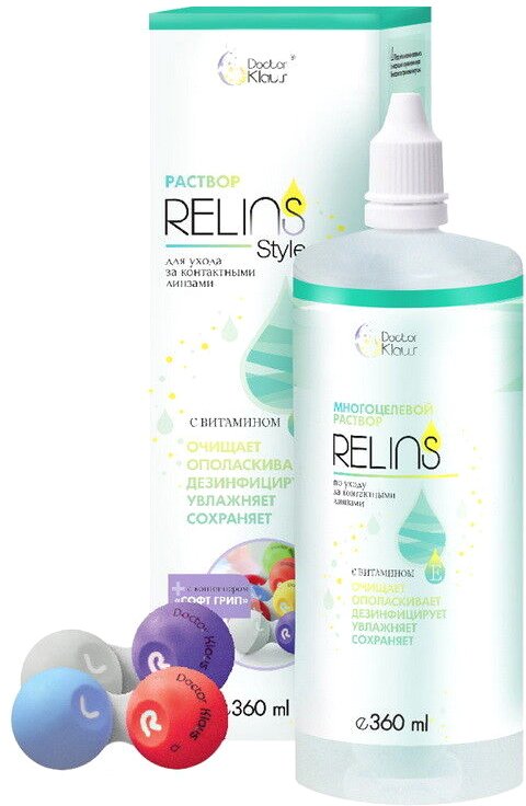

Раствор для линз Doctor Klaus Relins Style 360 мл