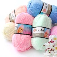 Пряжа для вязания Yarnart Baby 100% акрил 854 50 г (150 м, пудра)