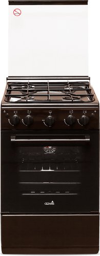 Кухонная плита CEZARIS ПГ 2150-09 (стальные решетки, коричневый)