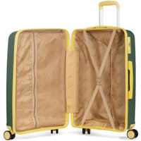 Чемодан-спиннер L'Case Lyon 76 см (сочная зелень/жёлтый)