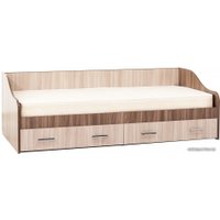 Кровать-тахта SV-Мебель Город 200x90 (одинарная, 2 ящика, ясень шимо темный/светлый) в Солигорске