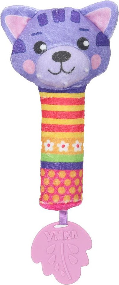 

Погремушка Умка Пищалка жирафики котик UM-CAT-24