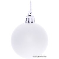 Елочная игрушка Серпантин Матовый шар 5 см 4 шт (серебристый) 183-853