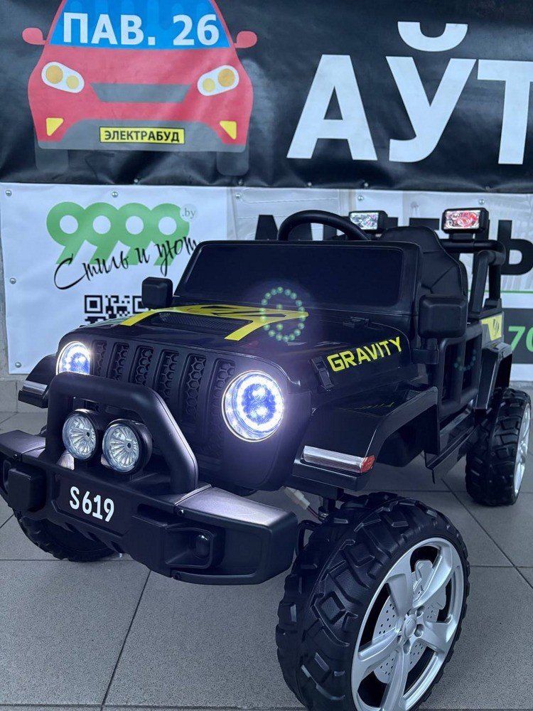 Электромобиль Baby Driver Jeep T222 4WD (черный)