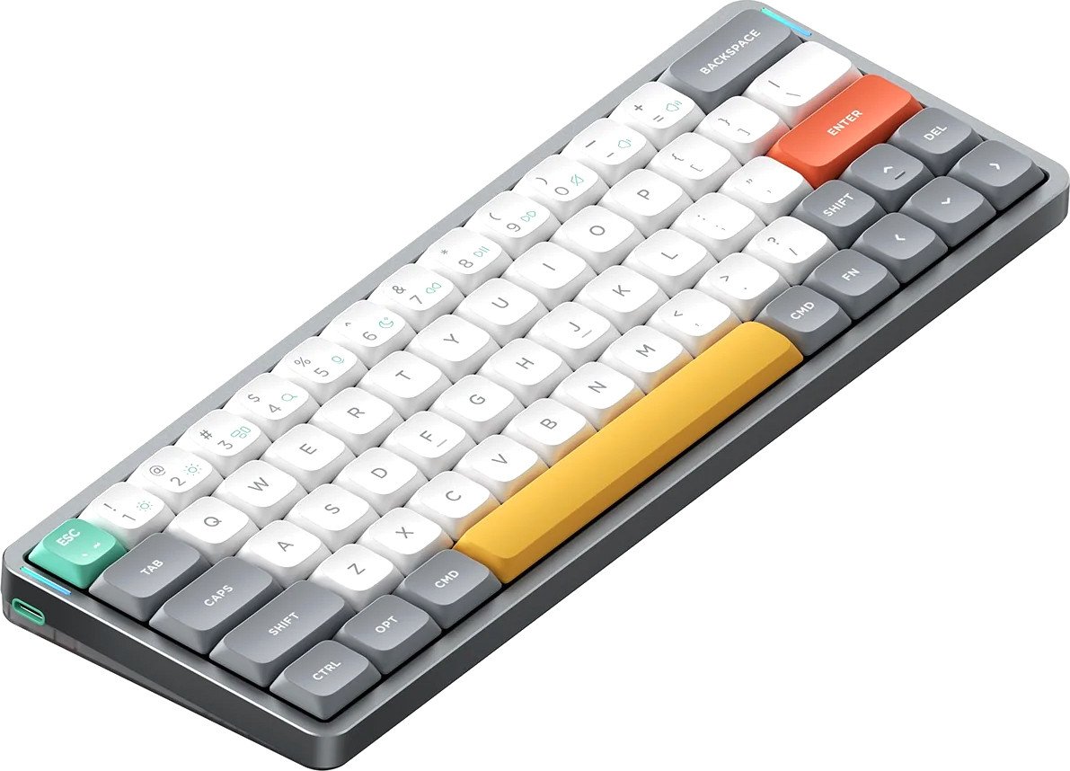 Клавиатура NuPhy Air60 V2 Lunar Gray (NuPhy Low Profile Cowberry, нет кириллицы)