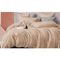Семейный комплект постельного белья Luxor №14-1213 Семейный (поджаренный миндаль, сатин)