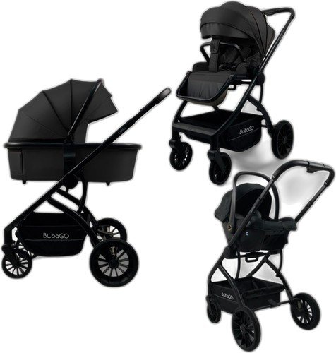 

Универсальная коляска Bubago Lotta BG 150-1 (3 в 1, черный)