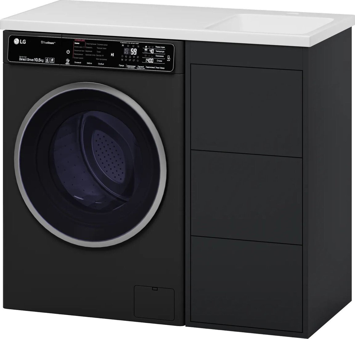 Brevita Тумба с умывальником Grafit 40 GRA-01040-013Я+5213100