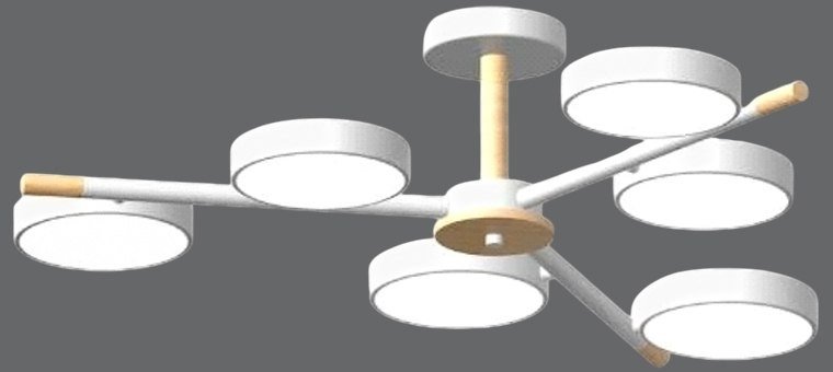 Подвесная люстра LED4U L3208-800 WH