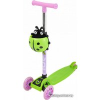 Трехколесный самокат Ridex Loop (зеленый/розовый)