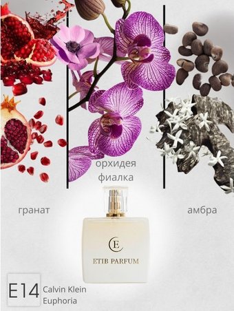 Туалетная вода ETIB Parfum аналоговый парфюм Calvin Klein Euphoria E14 EdP (50 мл)