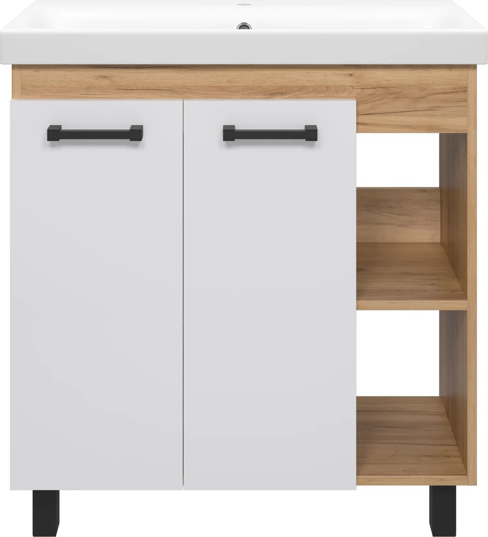 

Misty Тумба с умывальником Крафт 80 П-Кра-07080-011+UM-MOD80SL/1