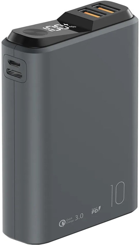 

Внешний аккумулятор Olmio QS-10 10000mAh (темно-серый)