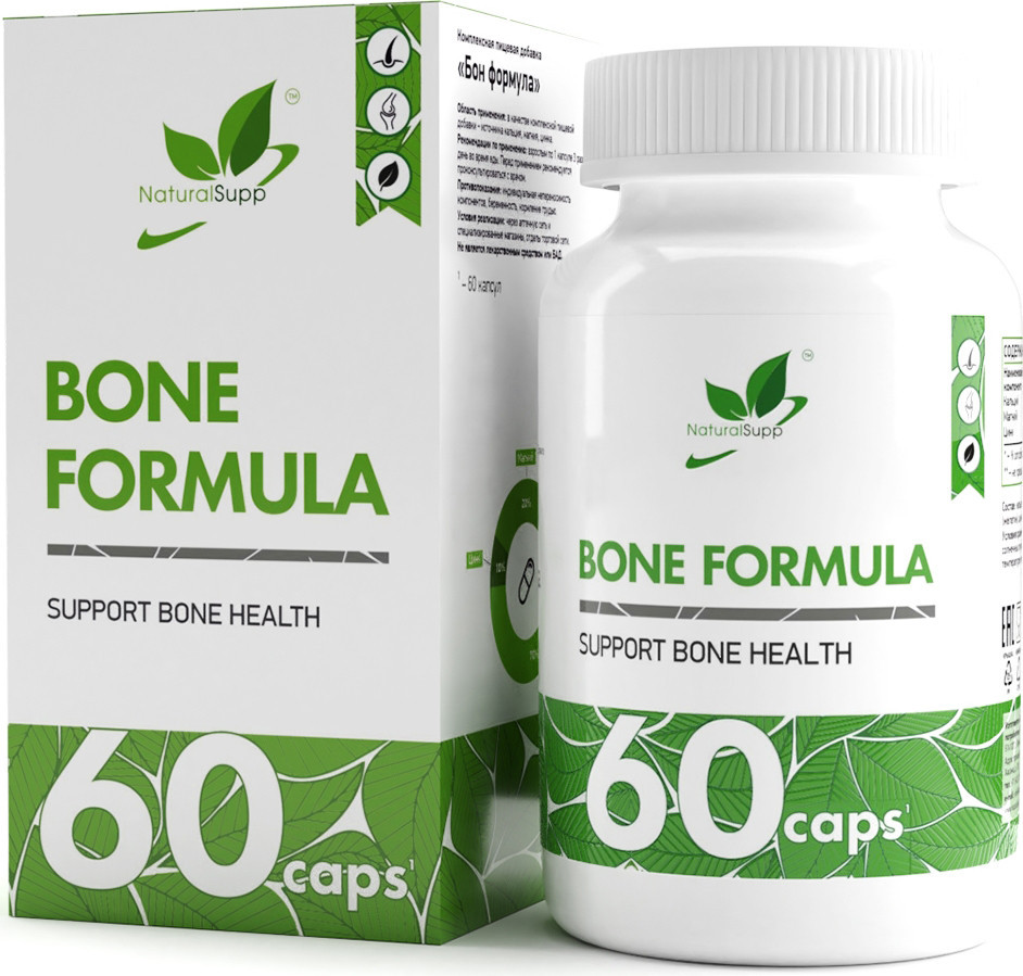 

Витамины, минералы NaturalSupp Бон Формула (Bone Formula), 60 капсул