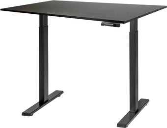Стол ErgoSmart Manual Desk Compact FR 1200х650х25 мм (ЛДСП дуб мореный/черный)
