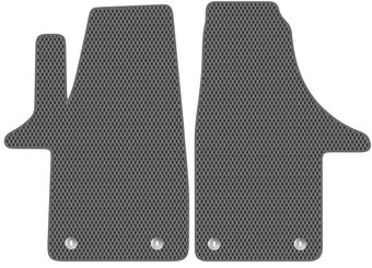 Комплект ковриков для авто Alicosta Volkswagen Multivan V (минивэн / T5) 2009 - 2015 (серый, ромб)