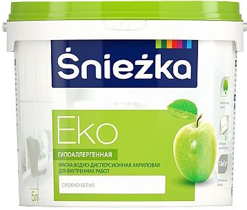 

Краска Sniezka Eko 10 л (снежно-белый)