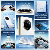 Телефон Realme 14 Pro RMX5056 8GB/256GB международная версия (жемчужно-белый)