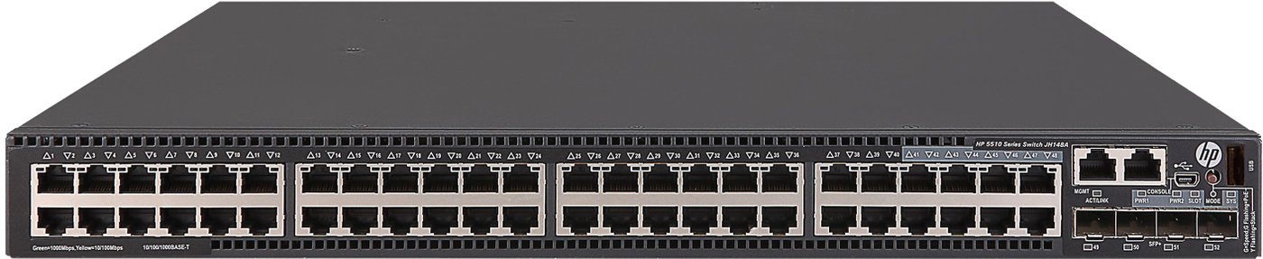 

Управляемый коммутатор 3-го уровня HP FlexNetwork 5510 JH148A