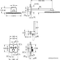 Душевая система  Grohe SmartControl 34712000