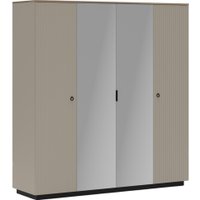 Шкаф распашной Black Red White Domenica SZF2D2L (глиняный серый/дуб сильвержек ореховый) в Витебске