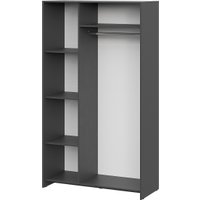 Шкаф распашной Mio Tesoro Дольче трехстворчатый (графит/белый)