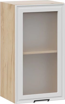 

Шкаф навесной Трия Белладжио 1ВВ4С с одной дверью (дуб крафт золотой/фон белый)