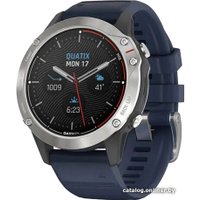 Умные часы Garmin Quatix 6 (серый/синий)