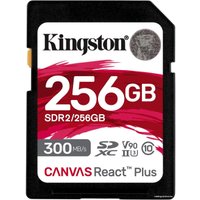 Карта памяти Kingston Canvas React Plus SDXC 256GB