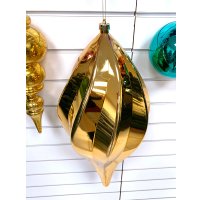 Елочная игрушка GreenTerra Сосулька 60см 202514 (золото)