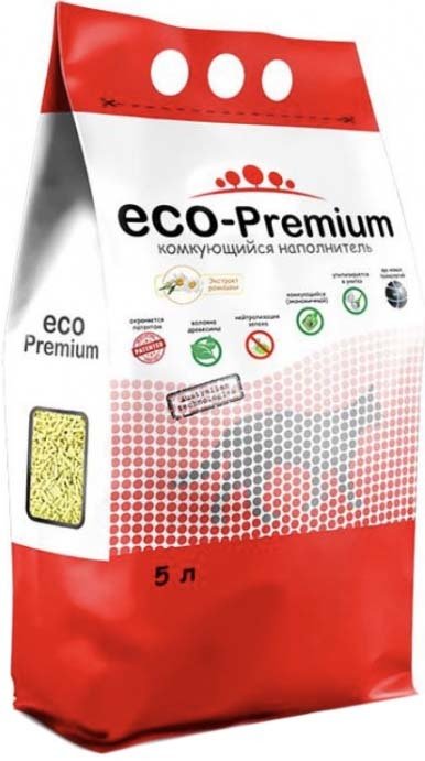 

Наполнитель для туалета Eco-Premium с ароматом ромашки 5 л