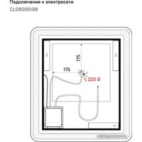  IDDIS Зеркало Cloud CLO6000i98