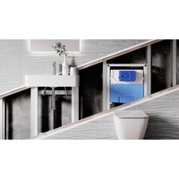 Унитаз подвесной Saniteco KW-9005W в комплекте с инсталляцией + R020467 + R0121A6