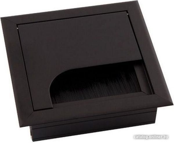 Пропуск кабельный GTV с ресничкой 80x80 черный