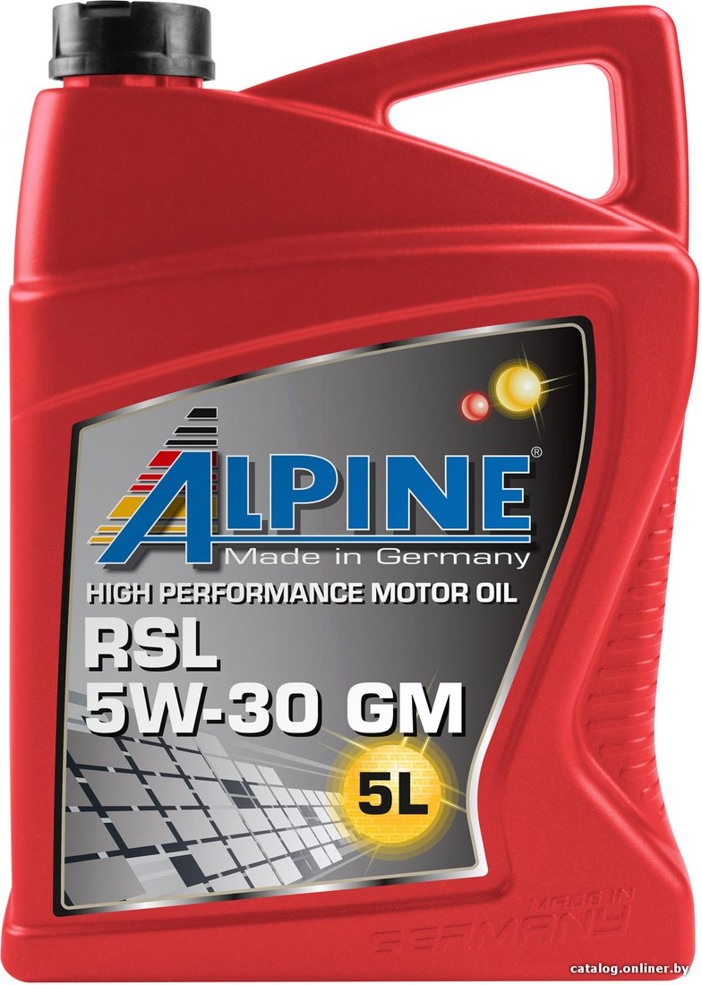 Моторное масло Alpine RSL 5W-30 GM 5л