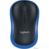 Мышь Logitech M185 (черный/синий)