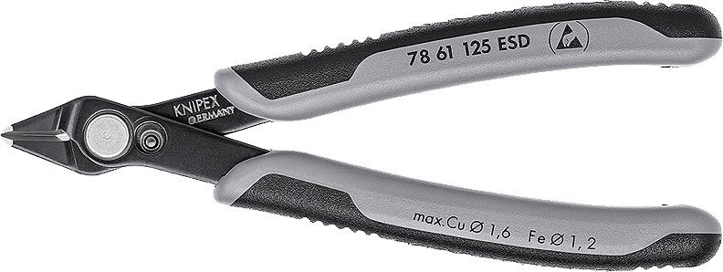 

Кусачки боковые (бокорезы) Knipex Electronic Super Knips 7861125ESD
